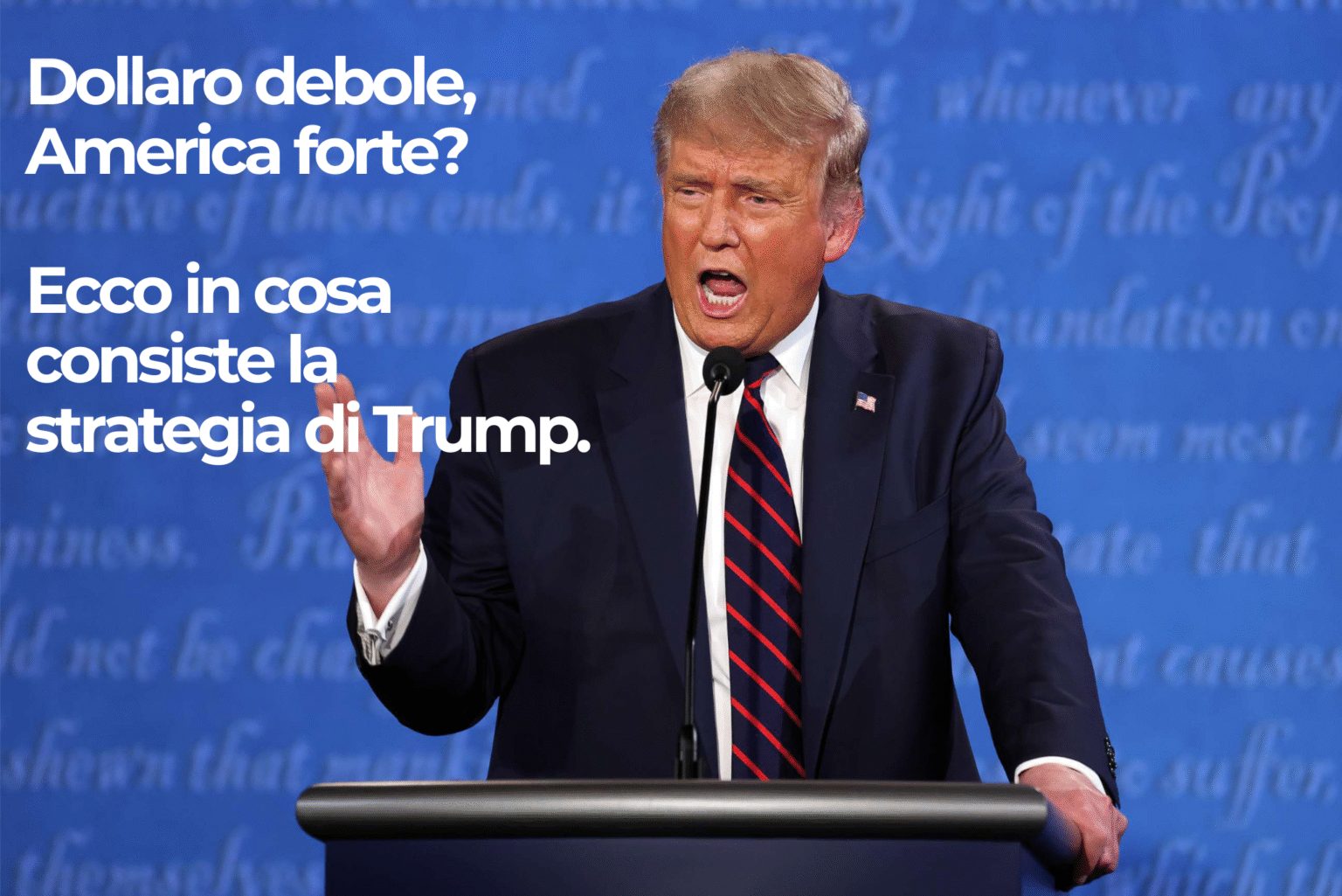 Dollaro debole, America forte?